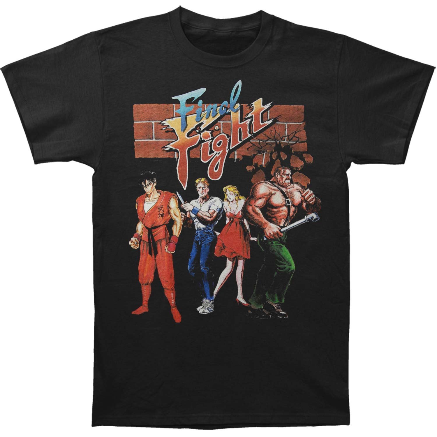 Amazon.com: Final Fight (Video Game) Men's FF Gang Slim Fit T